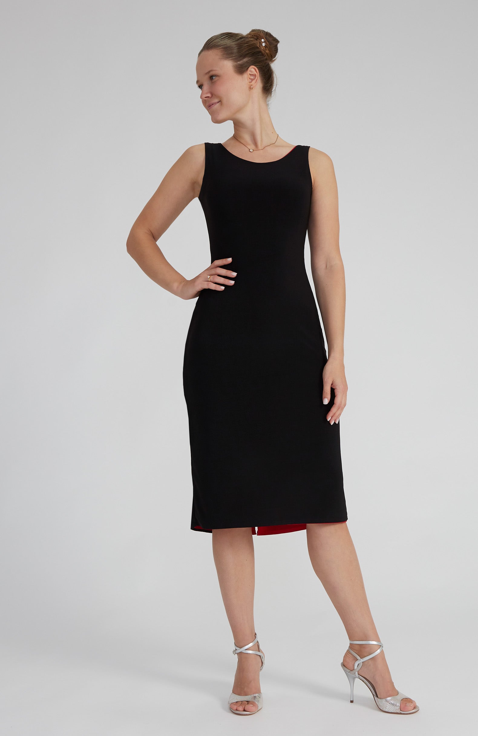 VALERIA Wendbares Tangokleid in Rot & Schwarz