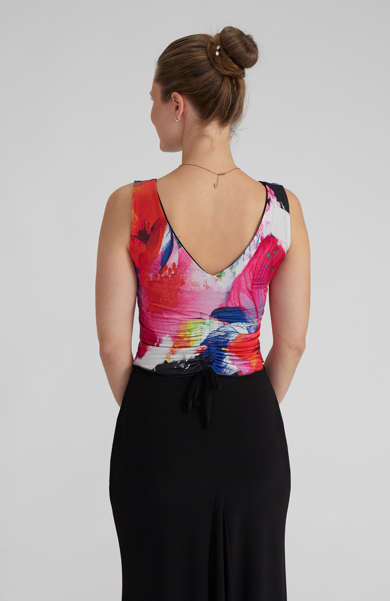 DORA Reversible Top in Bold Print & Black