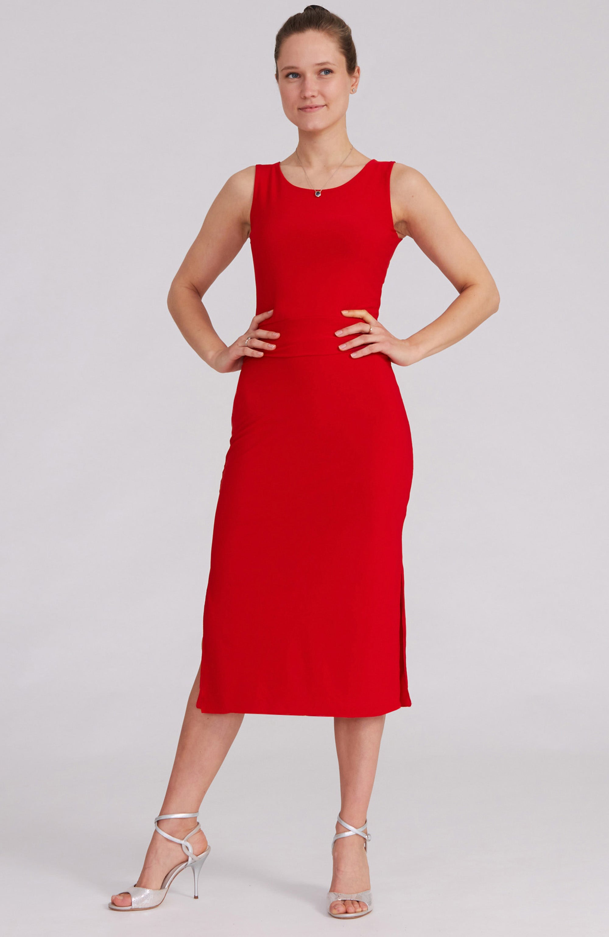 ZOE Crop Top mit Schleifendetail in Korallenrot