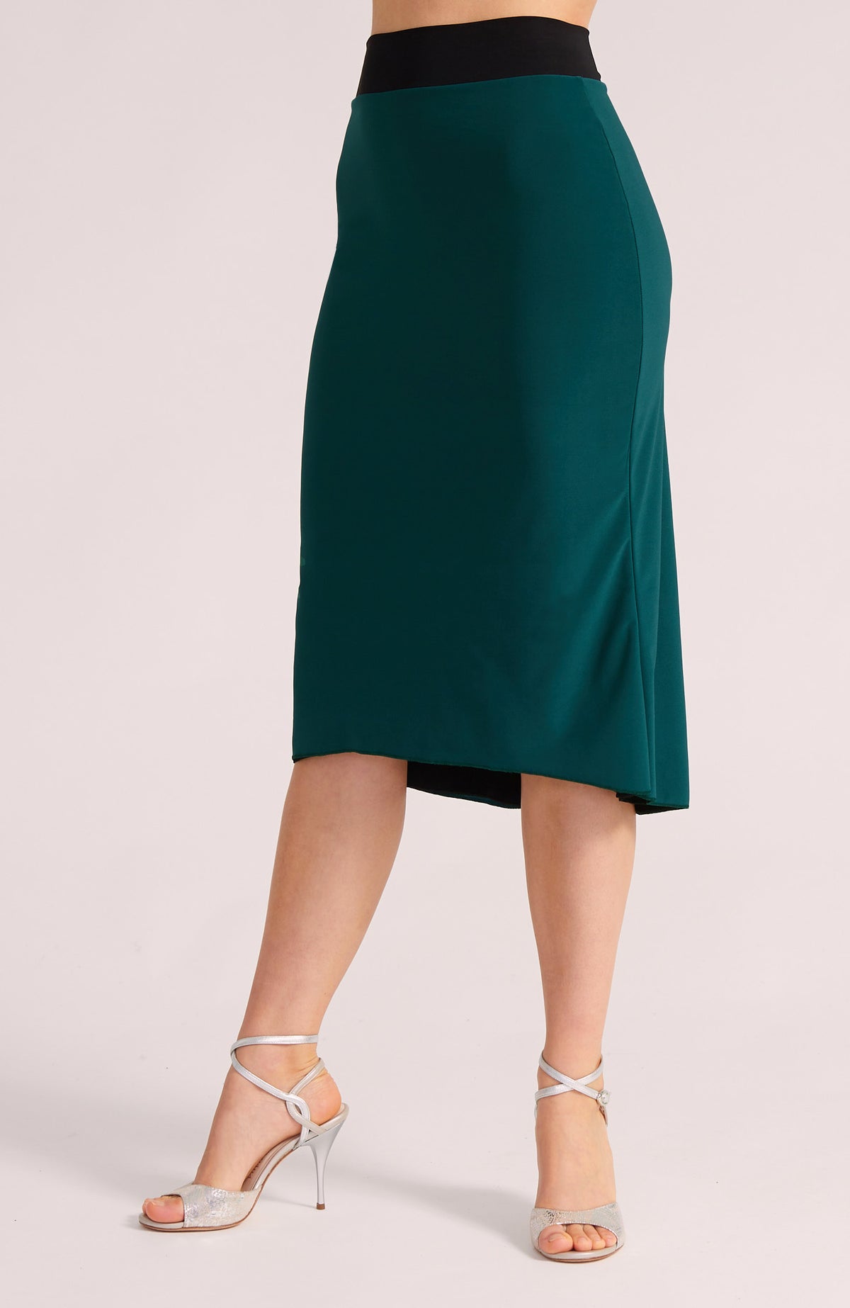 Reversible Godet Skirt in Green / Black – JAZMIN