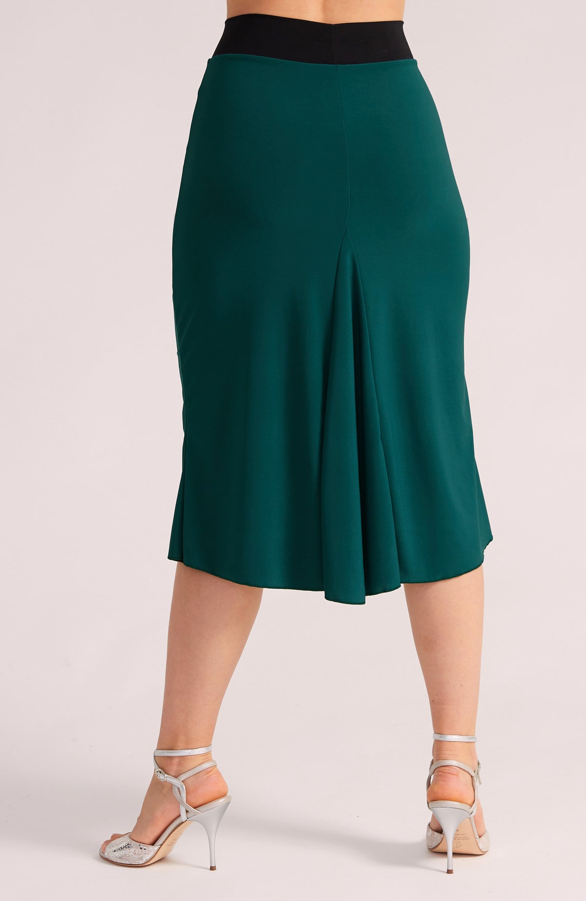 Reversible Godet Skirt in Green / Black – JAZMIN
