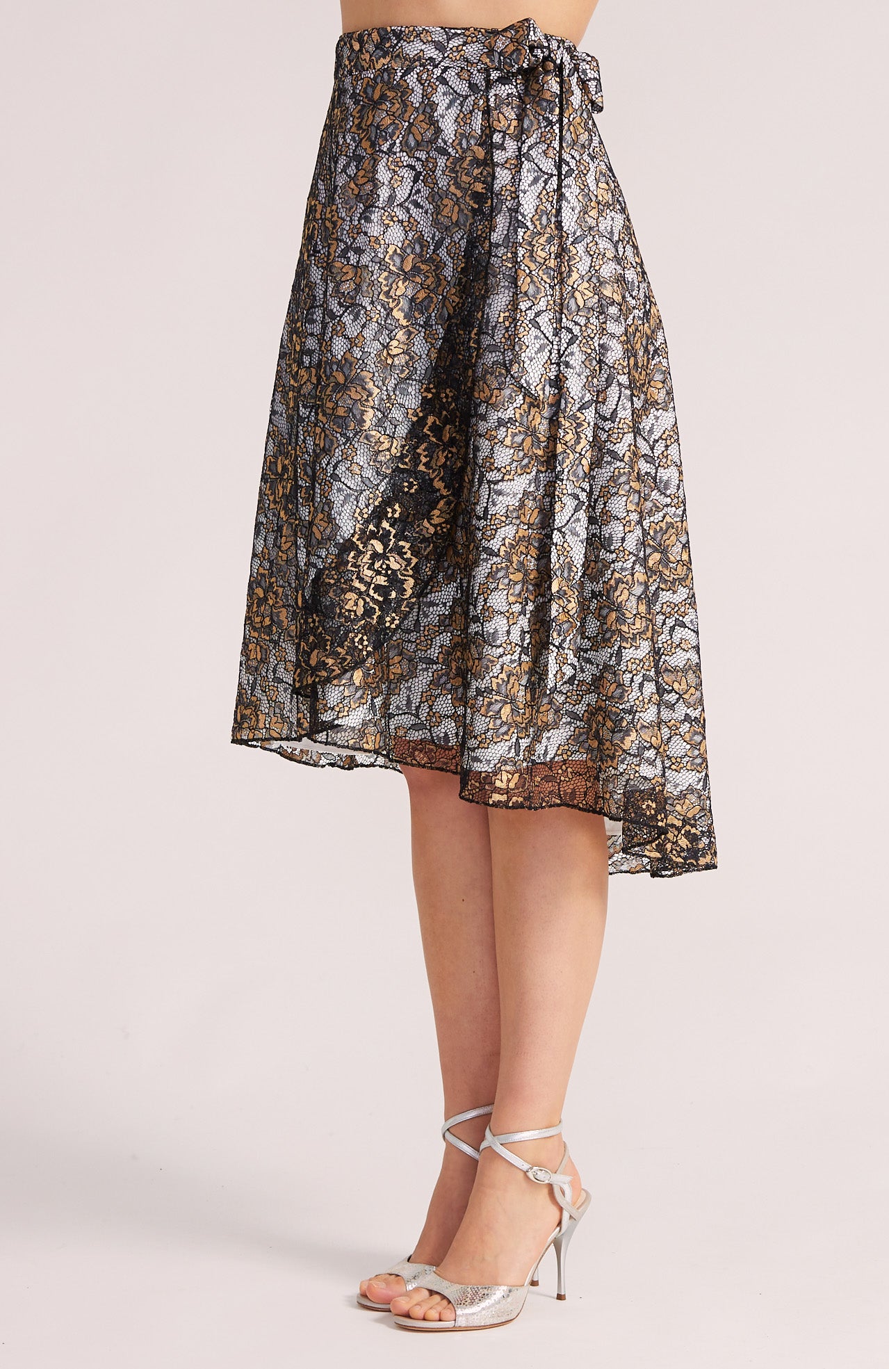 COCO Golden Lace Wrap Skirt