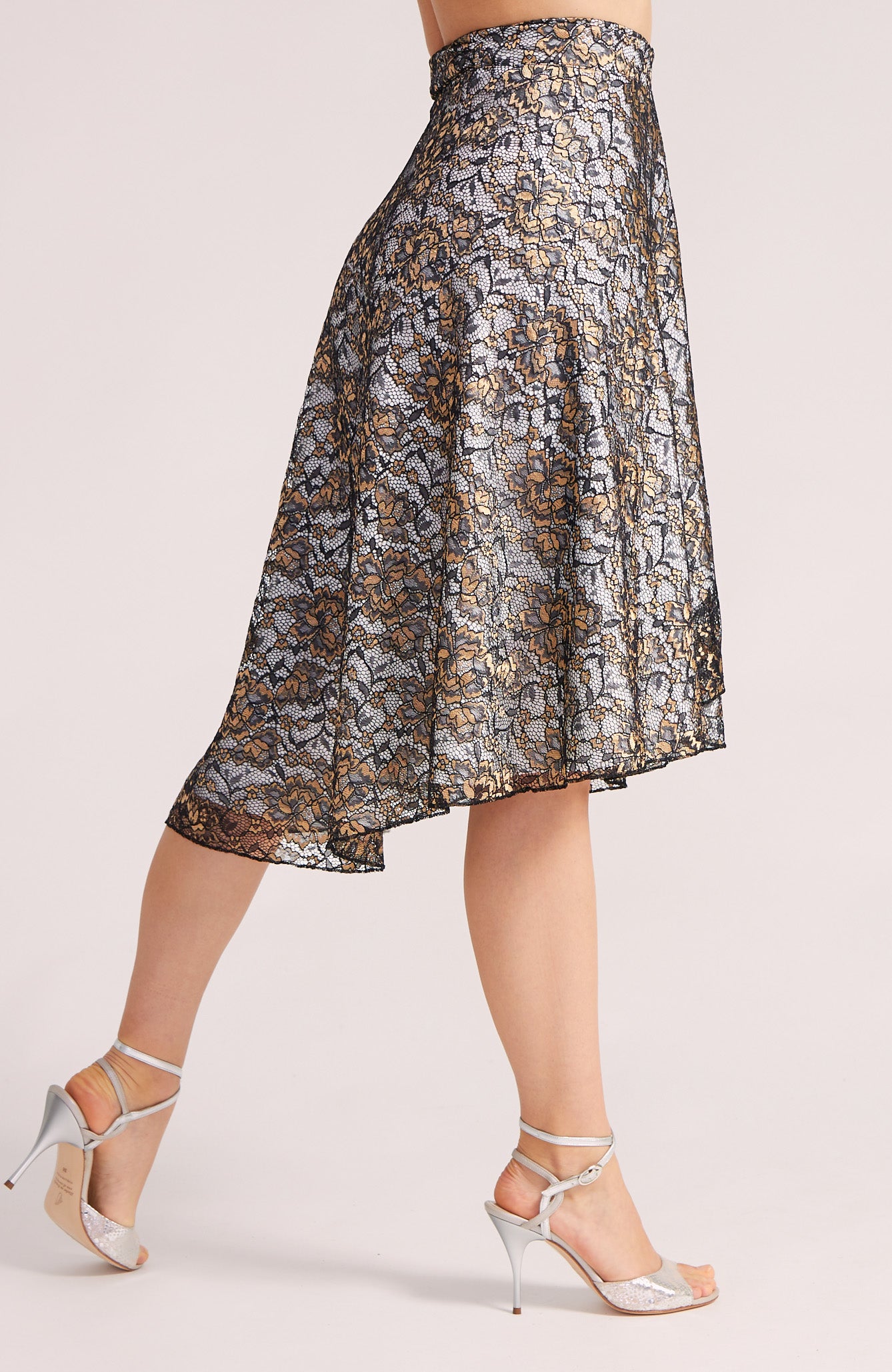 COCO Golden Lace Wrap Skirt