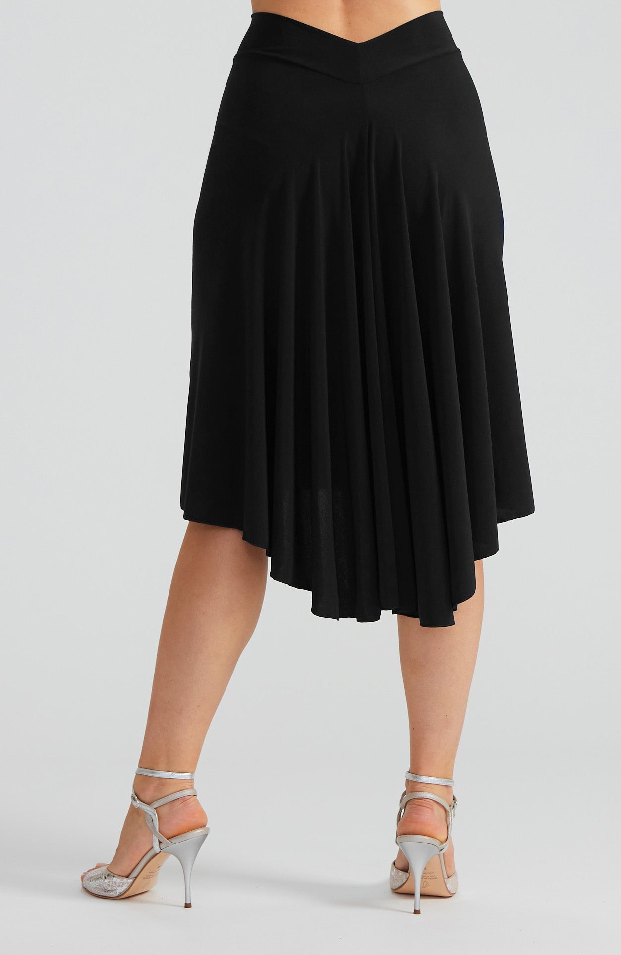 PAOLA Black Argentine Tango Skirt with Slit