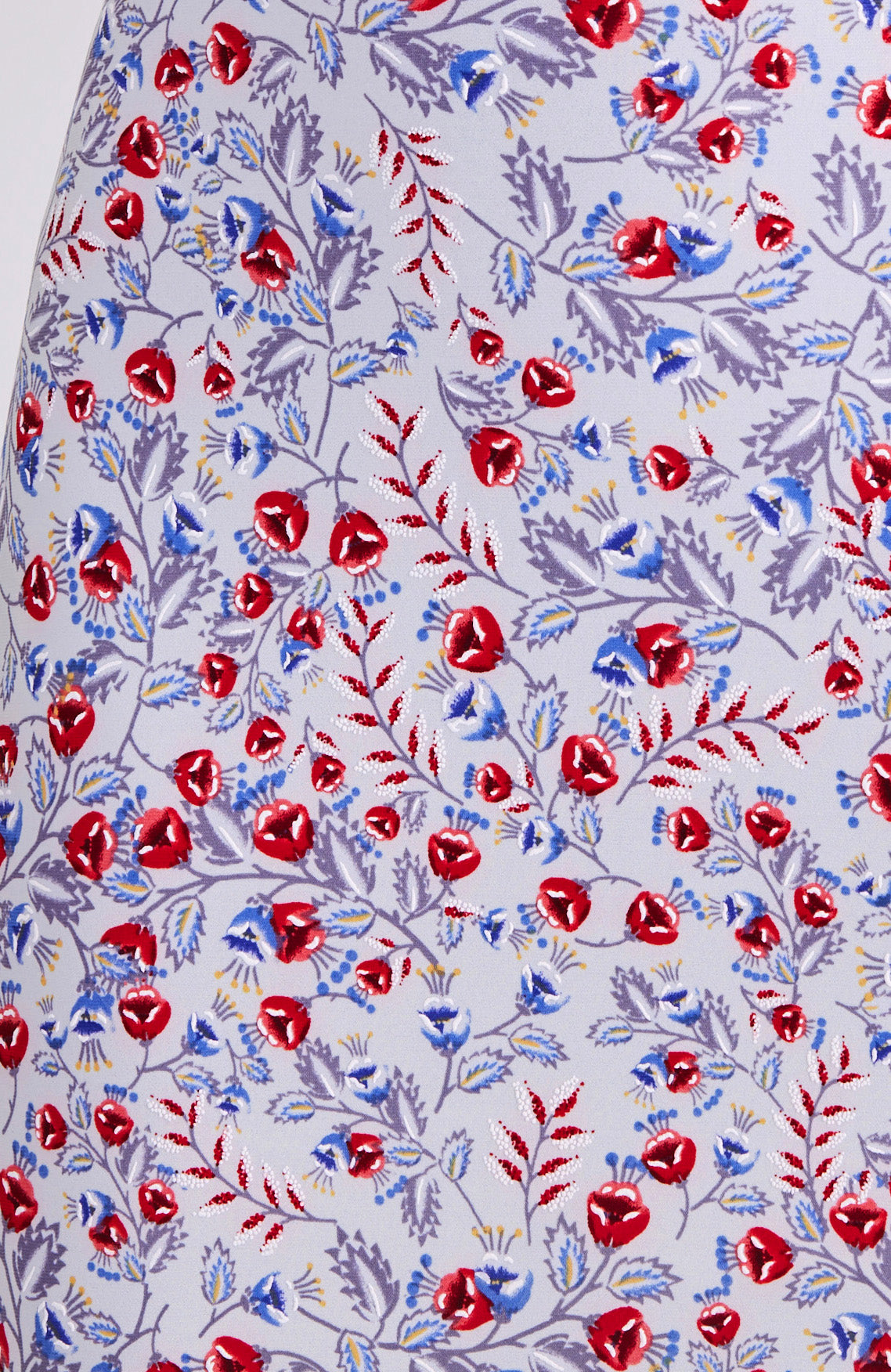 CLARA Reversible Tango Skirt – Red Florals & Royal Blue