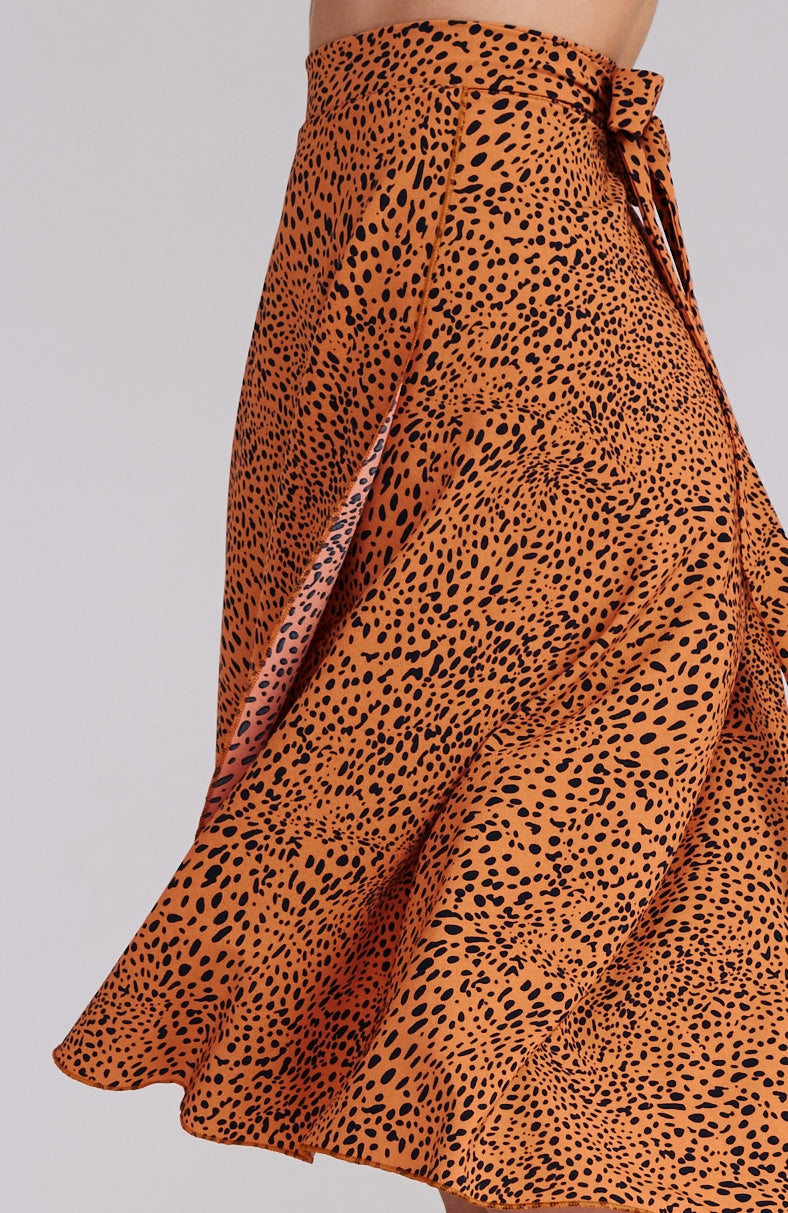 COCO Orange Polka Dot Skirt