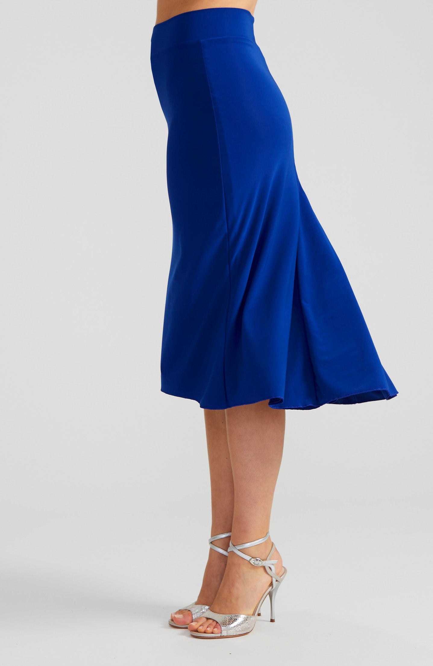 JAZMIN Godet Tango Skirt in Royal Blue
