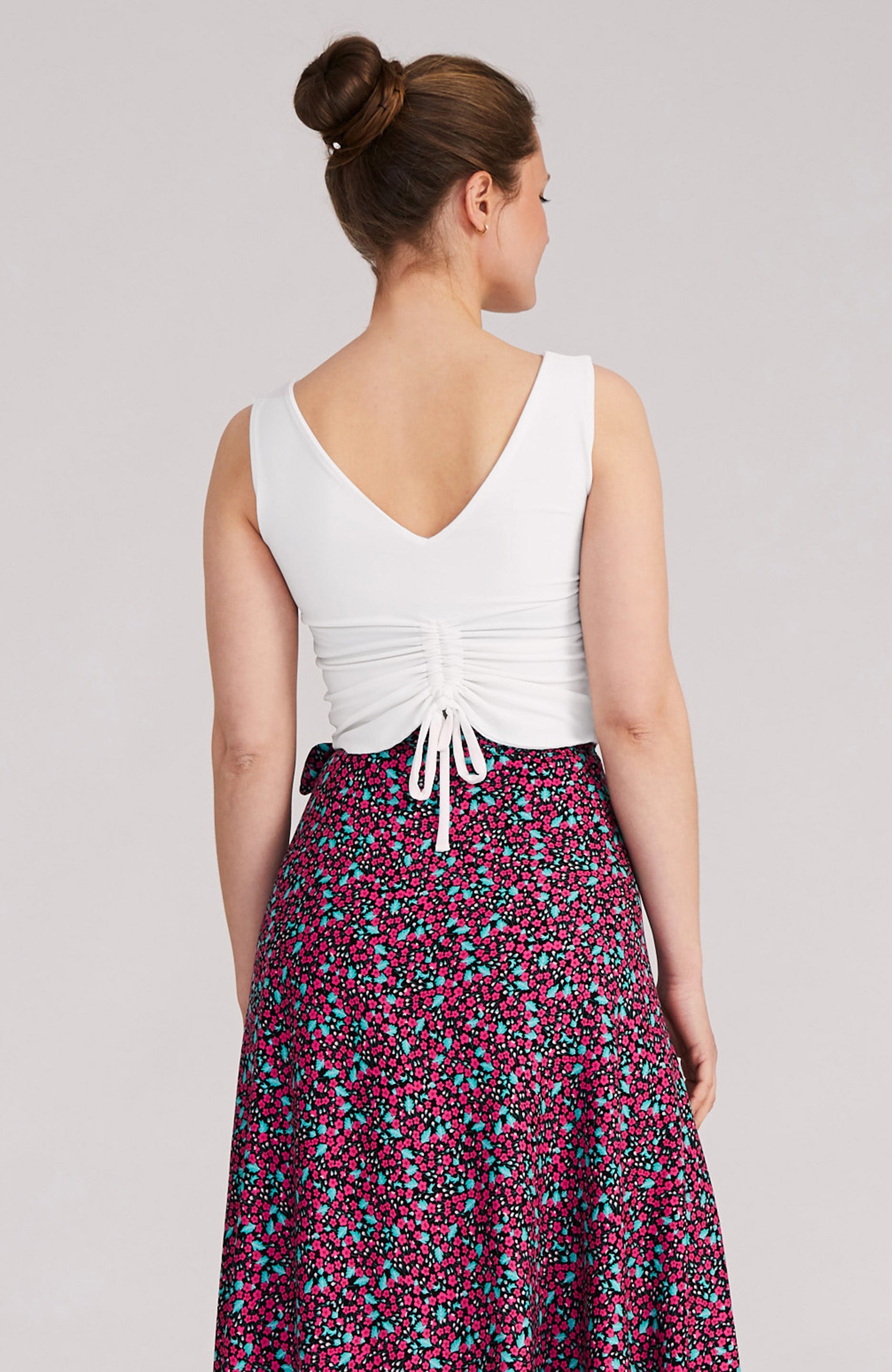 DORA White Draped Top