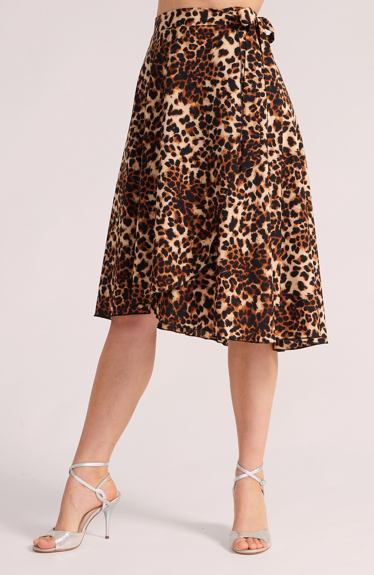 COCO Leopard Print Wrap Skirt