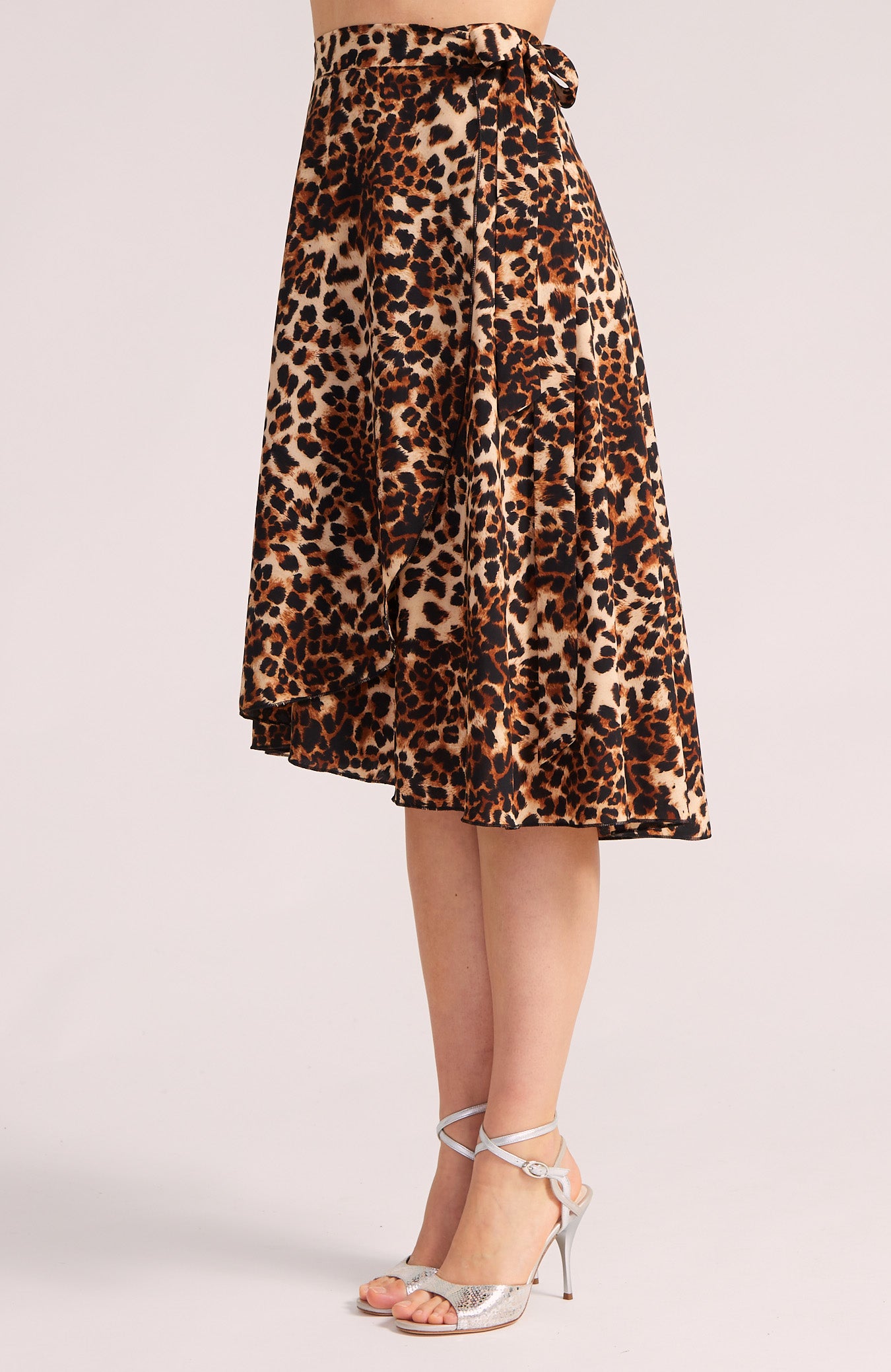 COCO Leopard Print Wrap Skirt