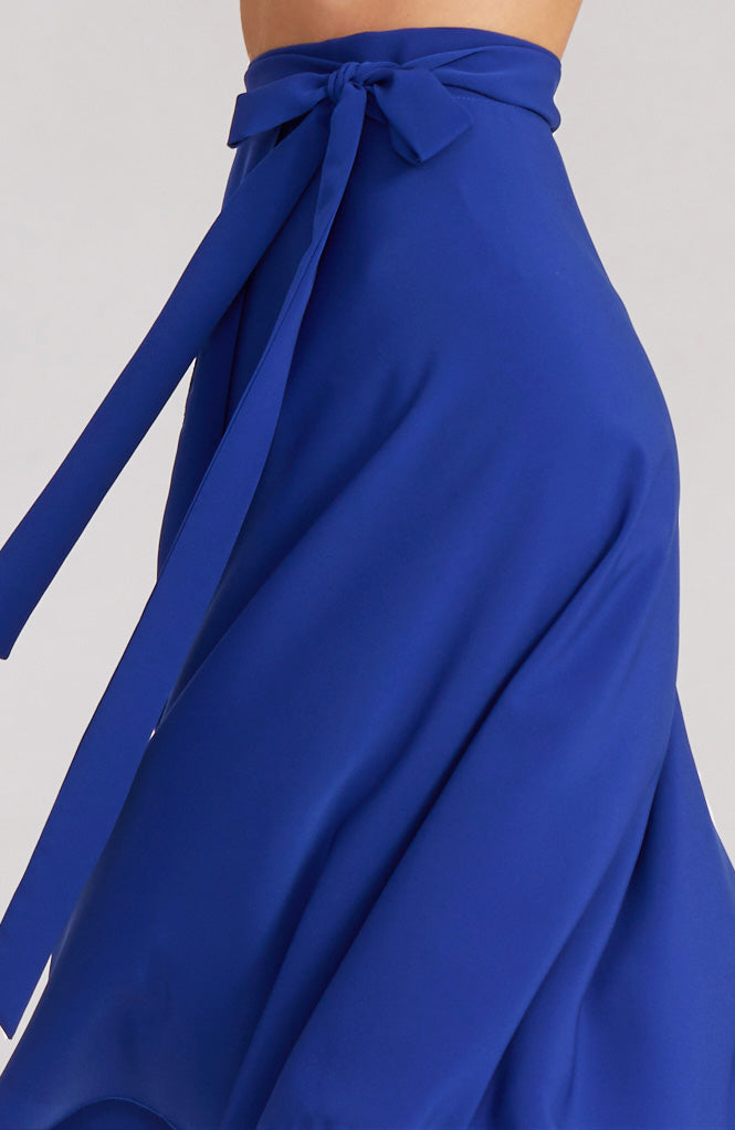 Jupe portefeuille Tango bleu royal COCO