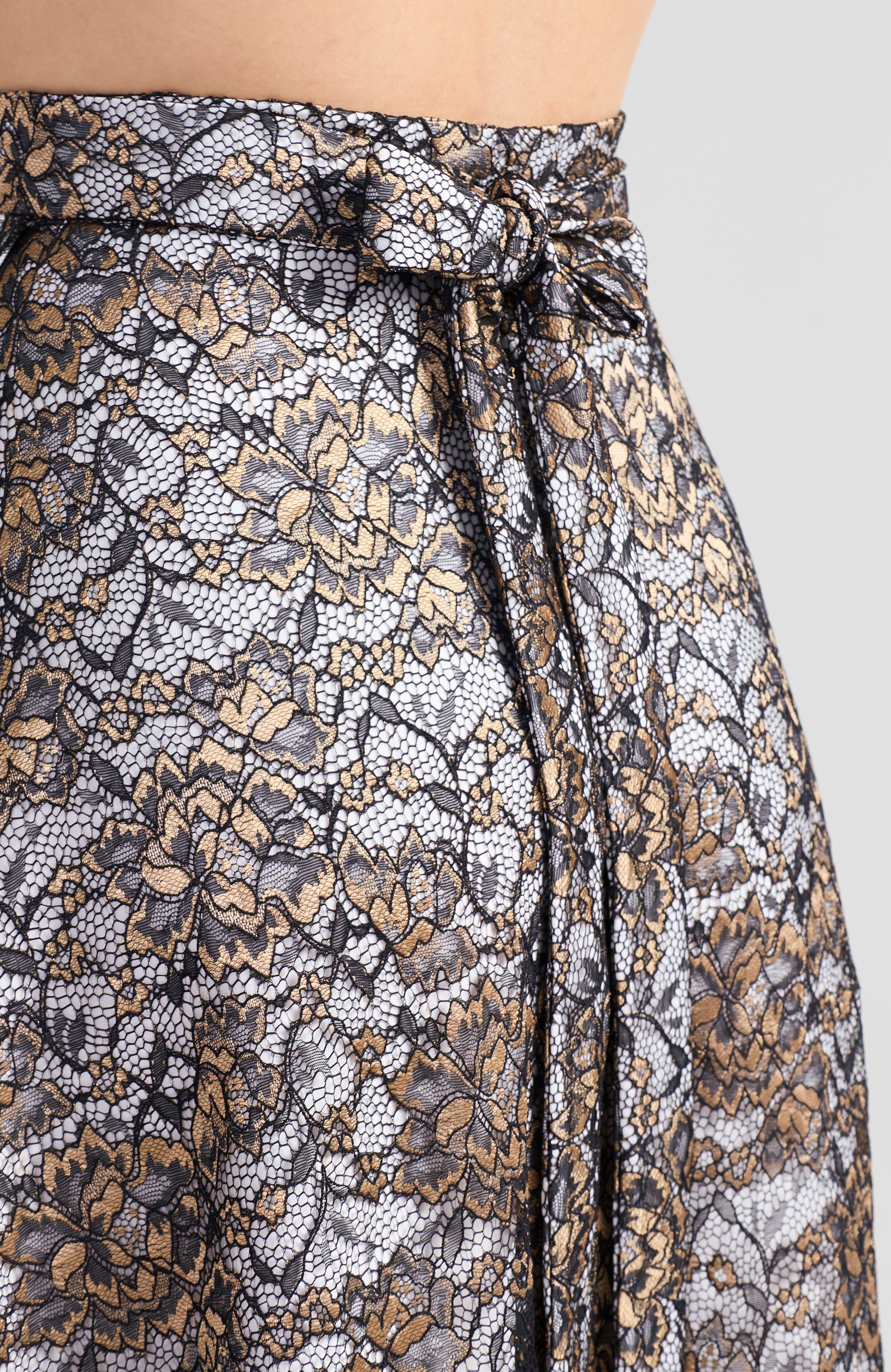 Wrap Skirt in Golden Lace - COCO