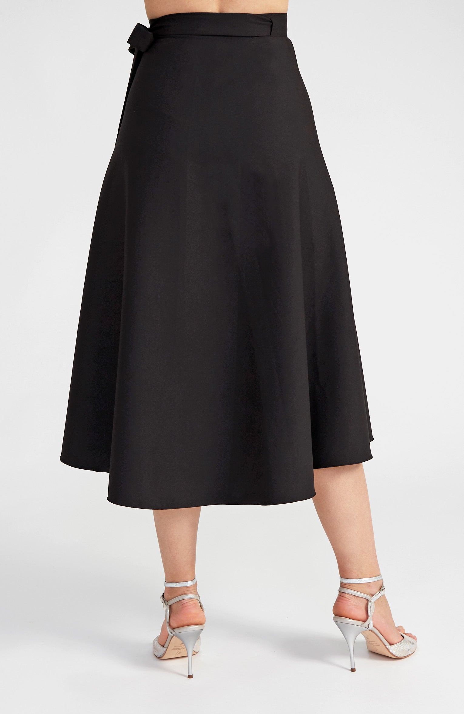 Extra-Long Wrap Skirt – Classic Black Tango Skirt GINA