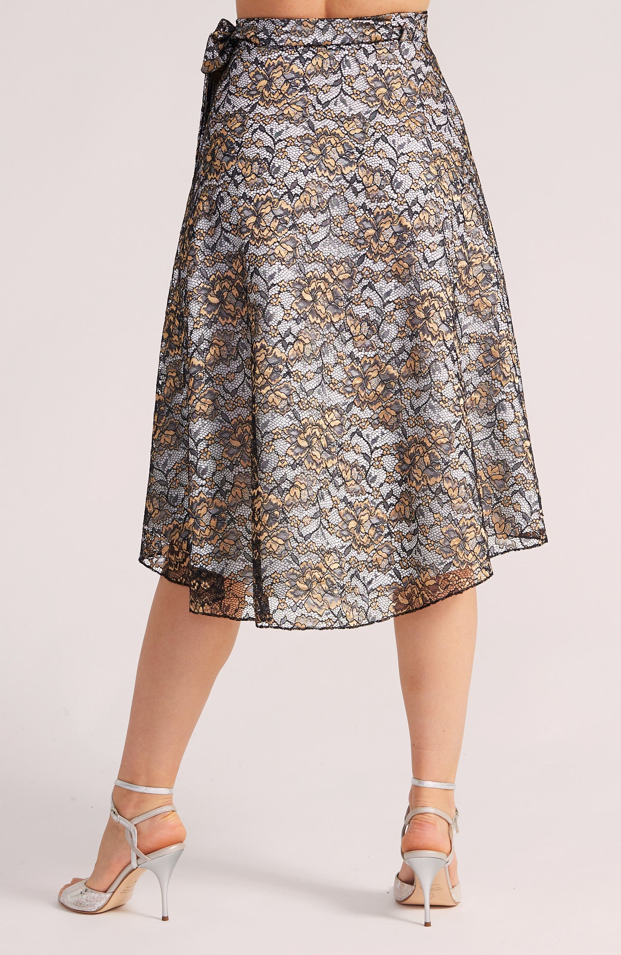 COCO Golden Lace Wrap Skirt