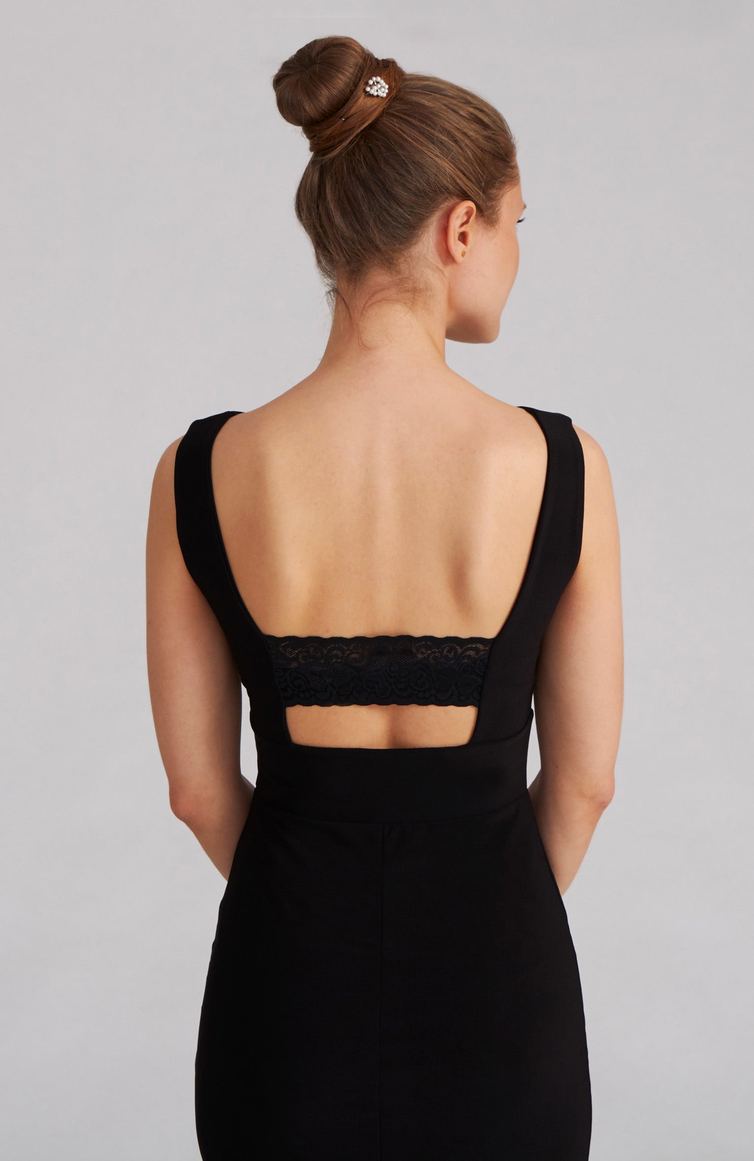 little black dress with lace back All Mine Black Lace Mini Dress - 16