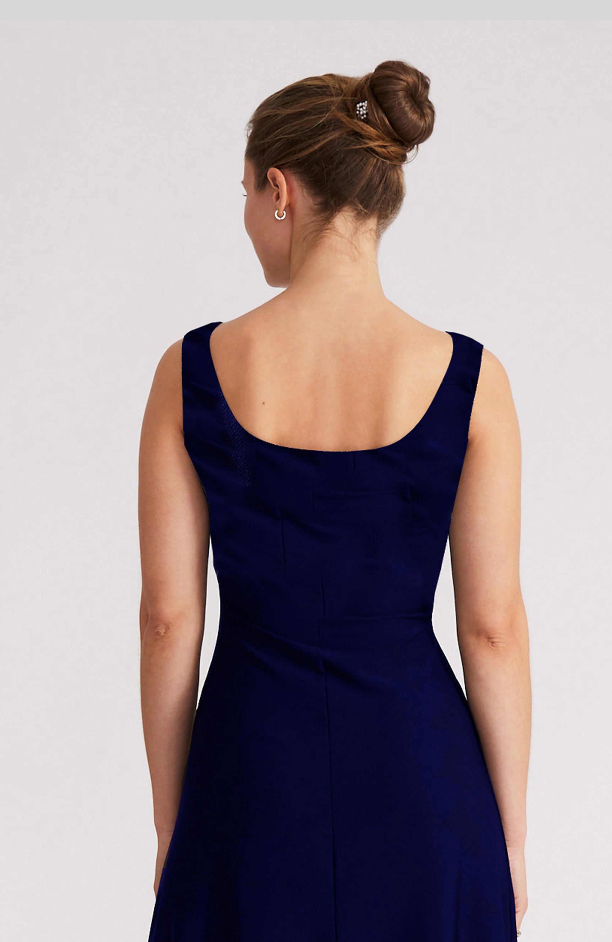 NOELIA A-Linien-Tangokleid in Marineblau 