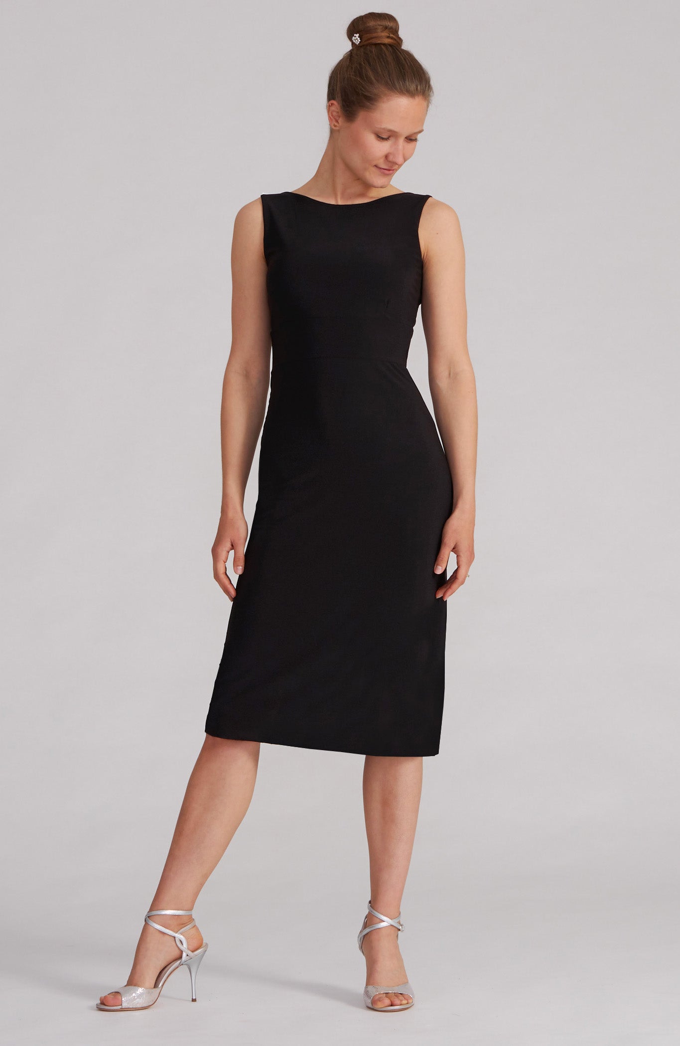 OLIVIA Schwarzes Tangokleid mit elegantem Spitzendetail