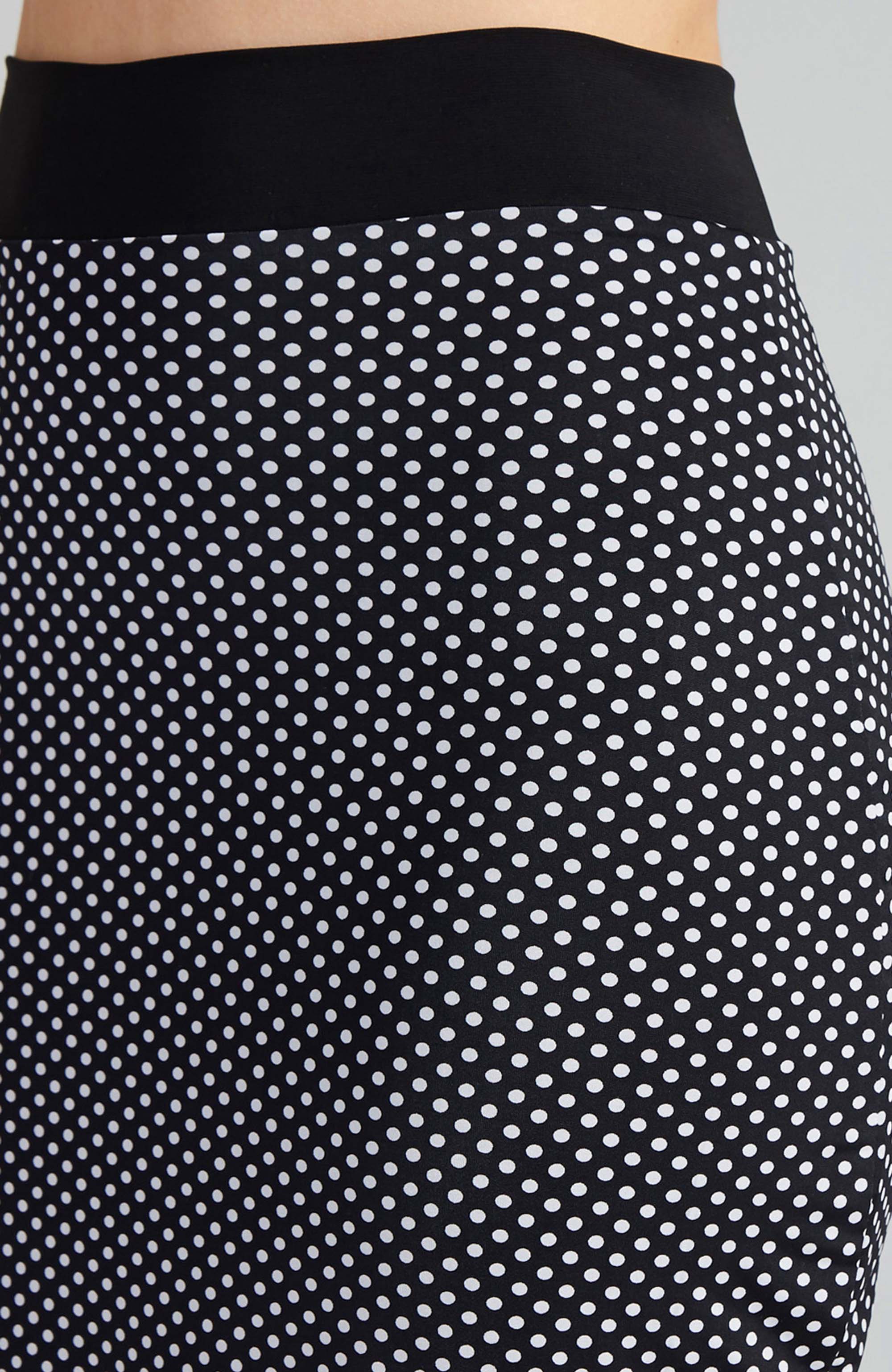 CLARA Reversible Tango Skirt in Black & White Polka Dots