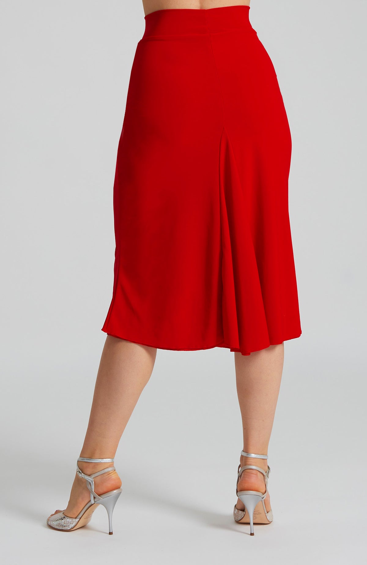 Roter Godet-Tangorock – JAZMIN