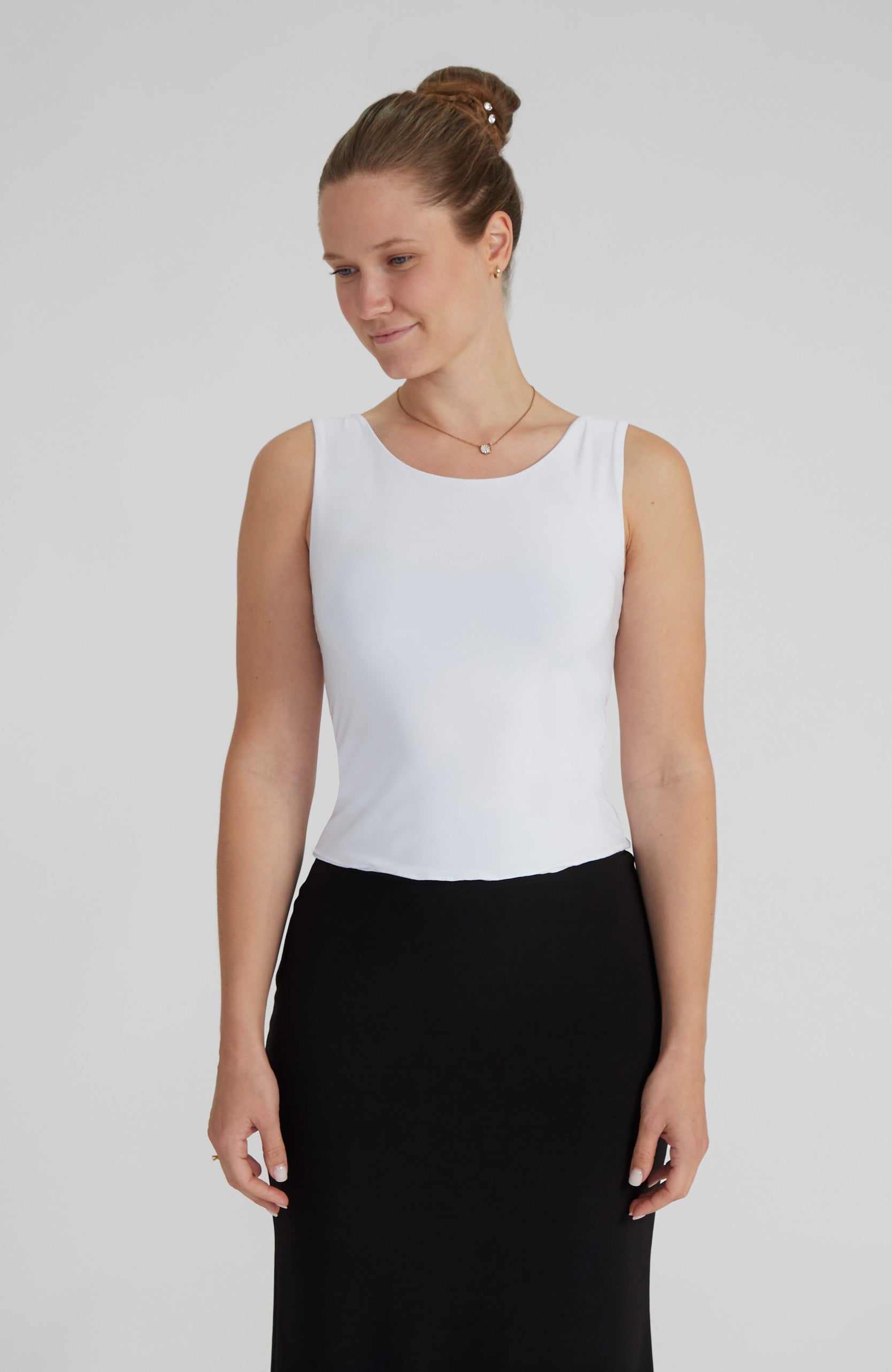 DORA White Draped Top