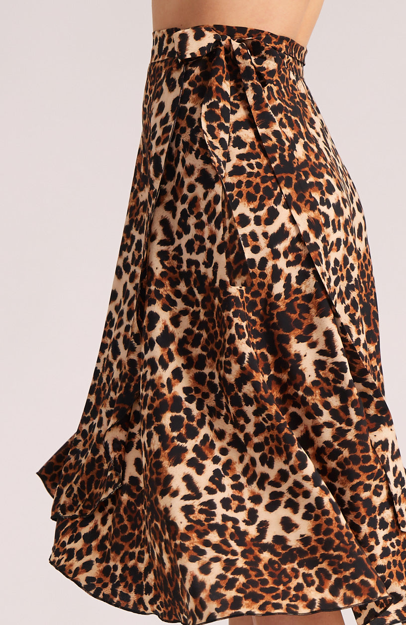 COCO Wickelrock mit Leopardenmuster