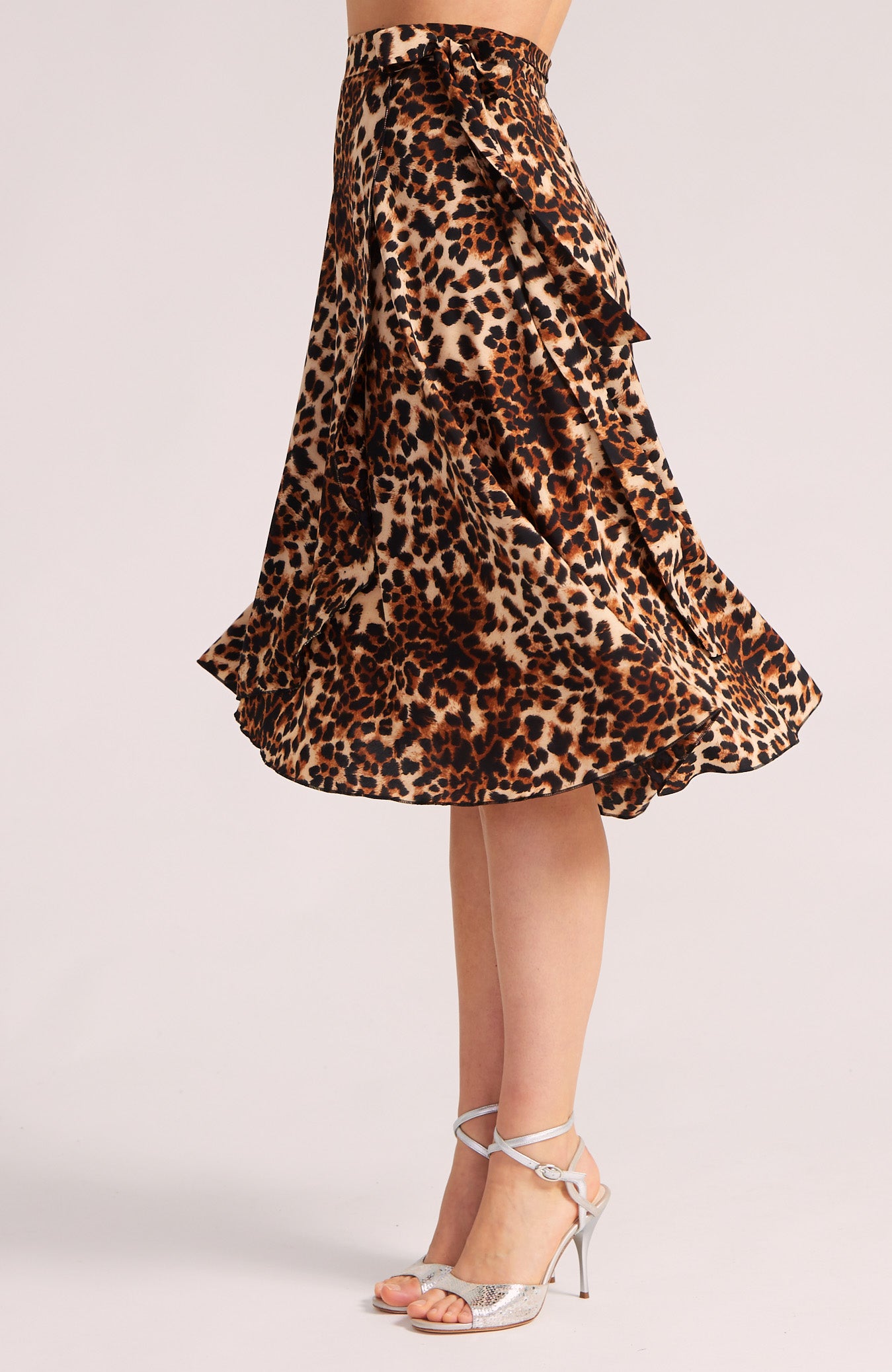 COCO Wickelrock mit Leopardenmuster